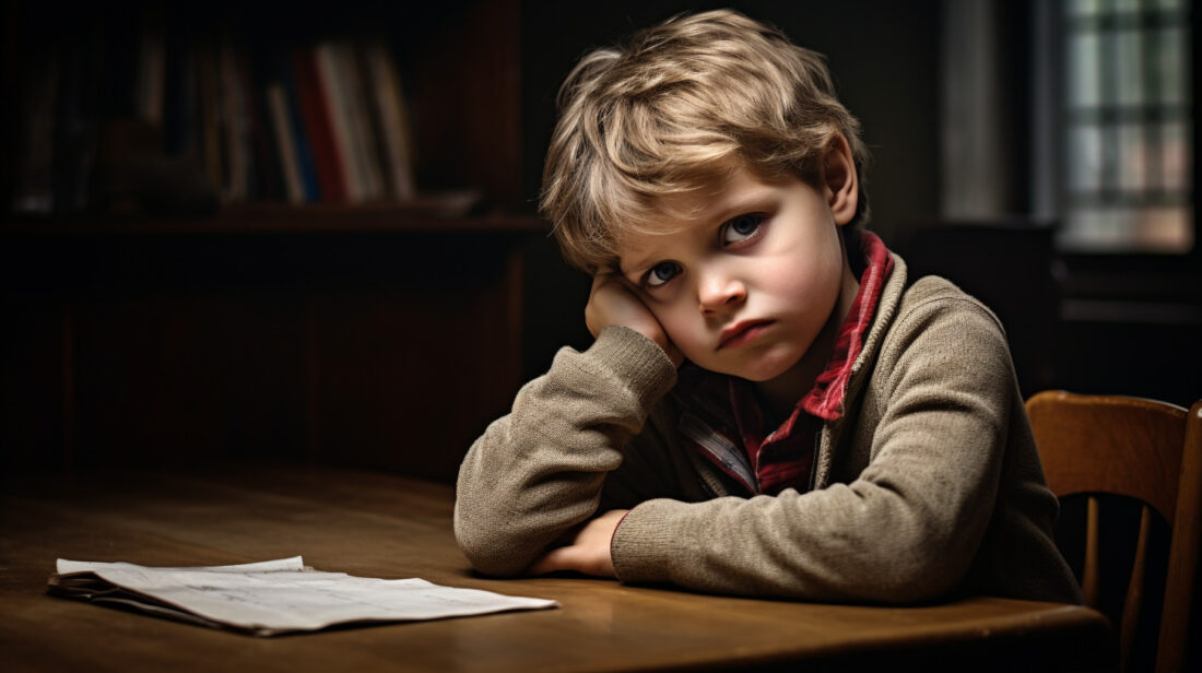 6 важных признаков, когда нужно остановить занятия, грустный ребенок